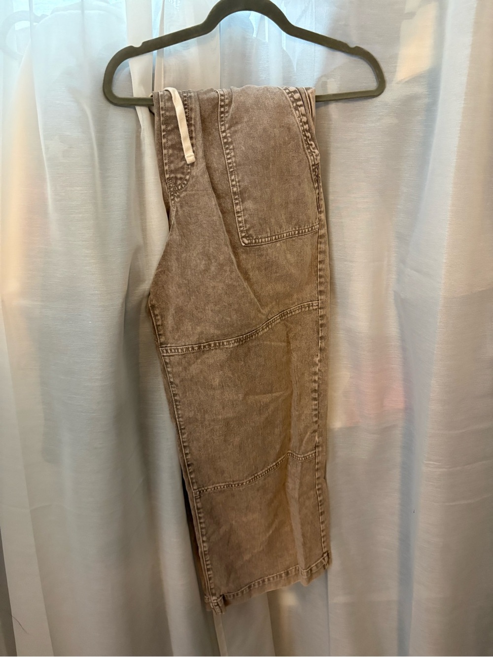 GAP High Rise Wide Leg Tan Denim - Picture 3 of 3
